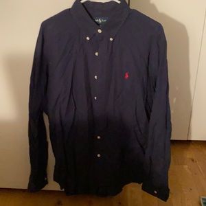 Navy blue polo button down